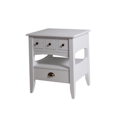 Autumn 55cm W Solid Wood Bedside Table