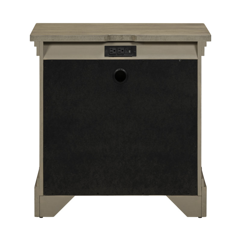 Kamoura Nightstand W/ Charging Station