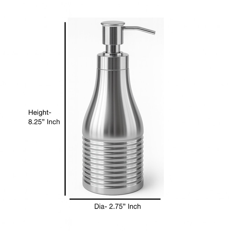 Distributeur de savon liquide en acier inoxydable rechargeable pour pompe de comptoir de meuble-lavabo, évier de cuisine, savon liquide, désinfectant pour les mains