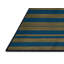 Tapis bleu à rayures horizontales lavable à la machine-1454247844