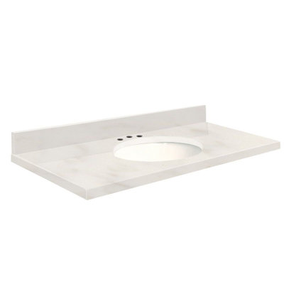Dessus de salle de bain simple 25 po meuble-lavabo
