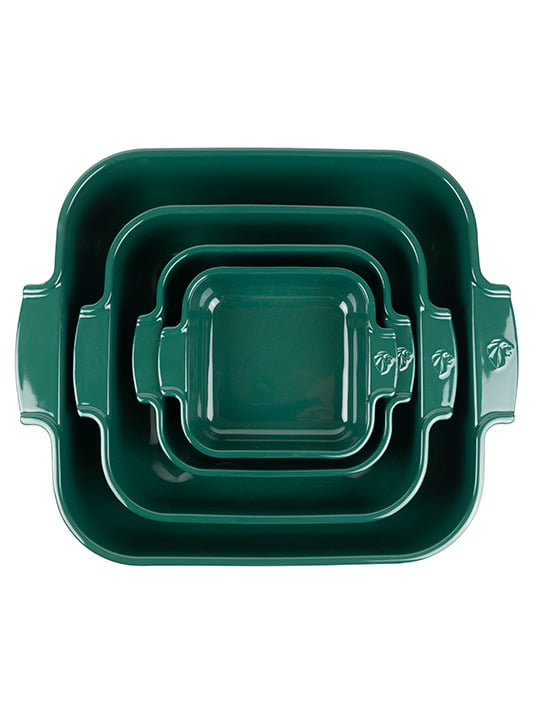 Peugeot Appolia Square Ceramic Baking Dish, 3.54" H x 14" L x 12.6" W
