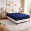 Super Luxury Microfiber 25 cm Plain Fitted Sheet -449979409-449979418