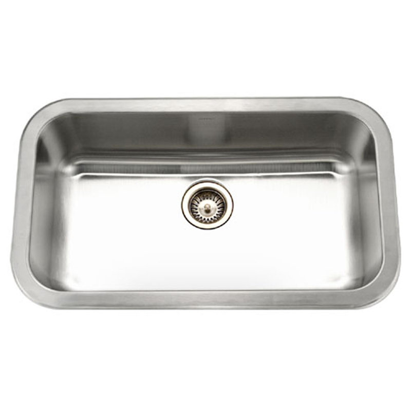Medallion Gourmet 32.38'' L Undermount Single Bowl Stainless Steel Kitchen Sink
