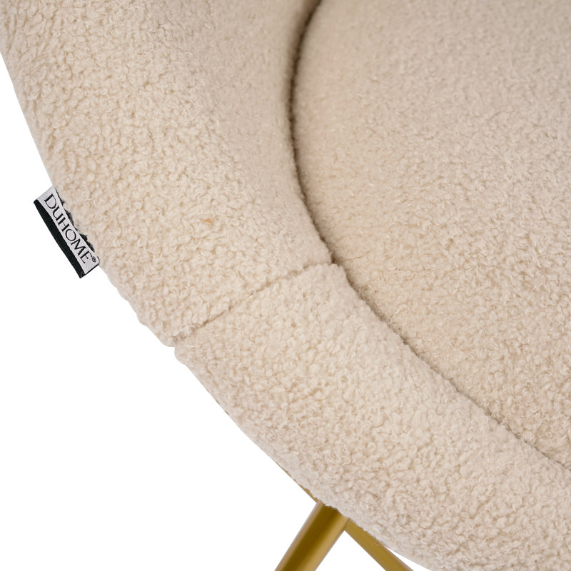 Fauteuil Papasan de 26,8 po de largeur, Fausse fourrure kaki