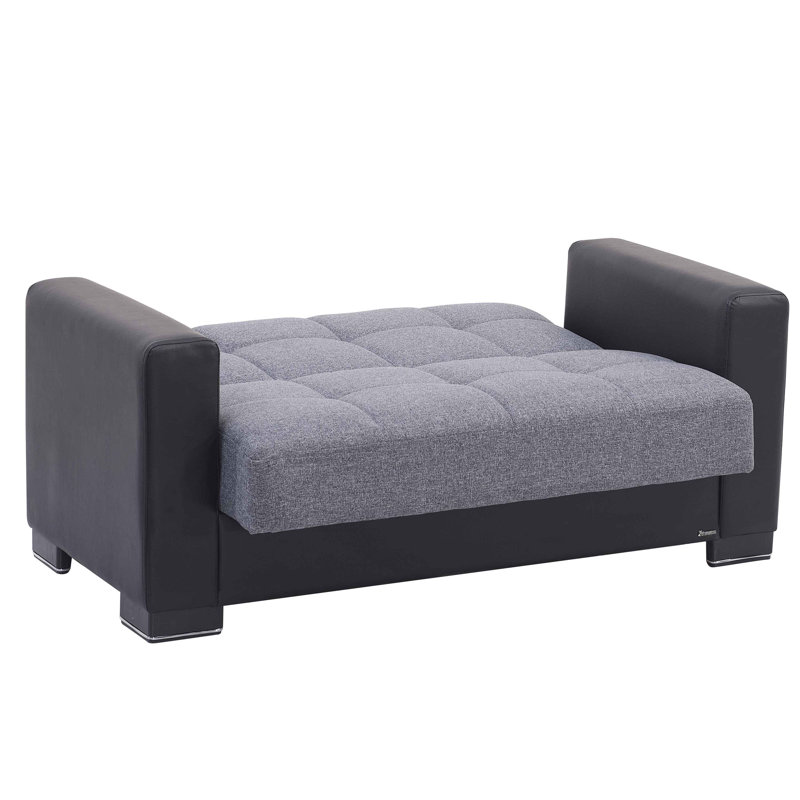 Legacy  66 in. Loveseat Sofa Bed with Storage – Firm Support Seating for Small Spaces