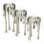 Porte-bougie décoratif en métal argenté et abstrait-69721440