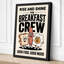 Breakfast Crew Typography 1 Piece Wrapped Canvas Wall Art-489239072-489239074