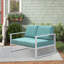 Causeuse de patio en aluminium avec coussins-618119273