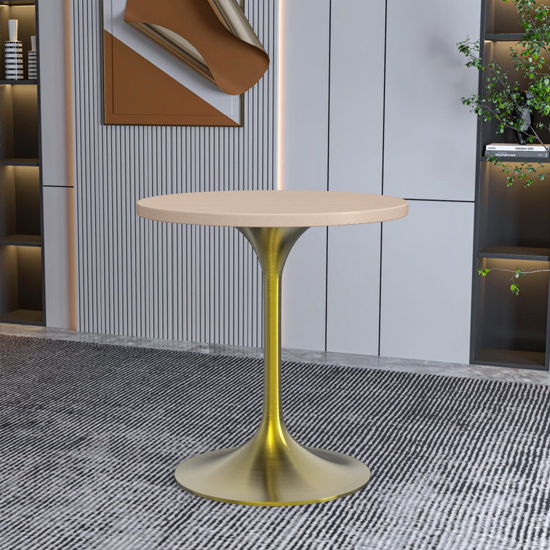 Table de salle à manger Heatherton, 29.34" H x 27.55" W x 27.55" D, Bois naturel clair