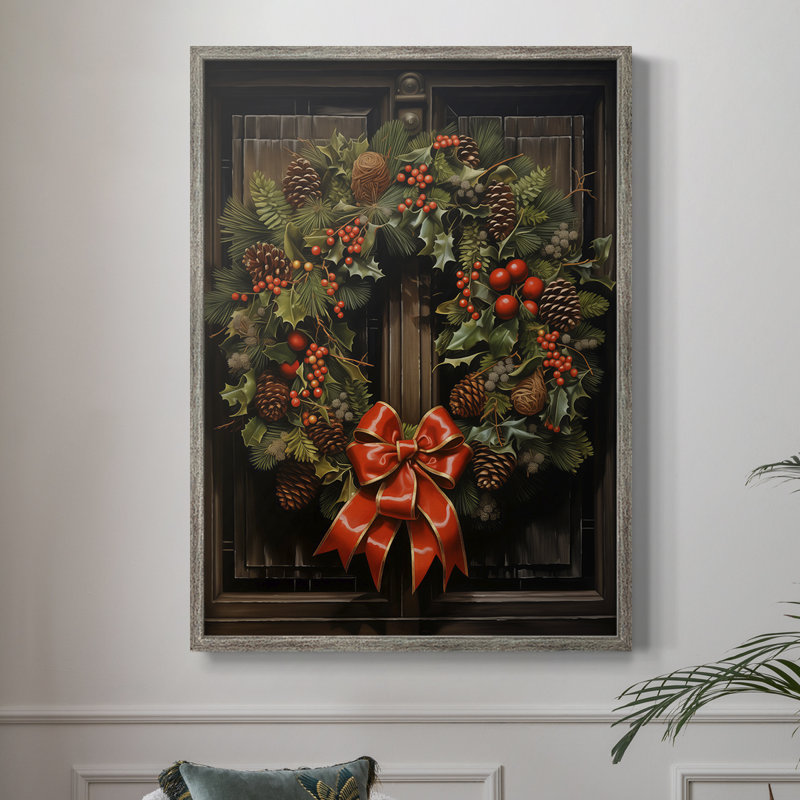 «Christmas Holiday Art DCL XXV», reproduction d'art encadrée - bois massif, H 21 po x l 17 po