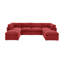 Canapé modulaire de coin symétrique de 129 po avec repose-pieds Arvill Amuri-1896113696