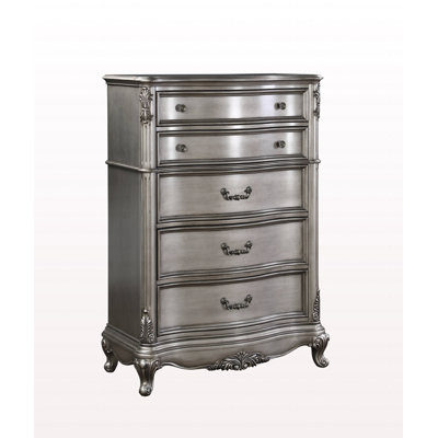 Commode moderne moderne à finition platine