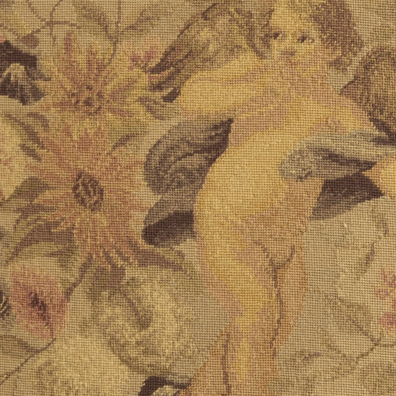 Mina Victory Vintage Pillow Angel 24" x 24" Beige Indoor Throw Pillow