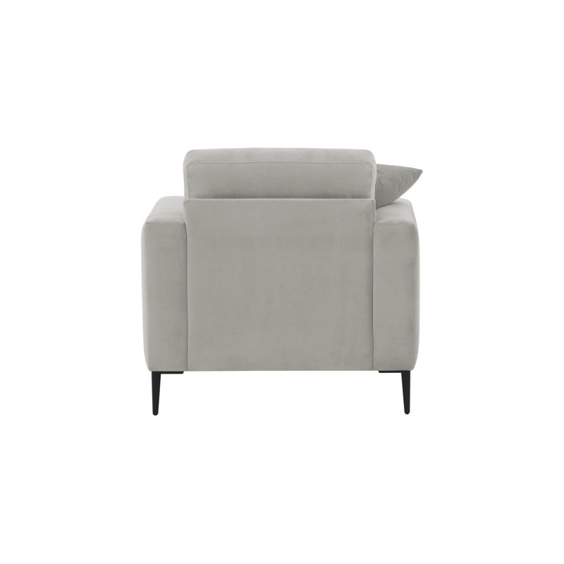 Bertaux Upholstered Armchair, Light Grey