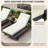 Acacia Wood Chaise Lounge Set with Headrest, 4-Position Adjustable Recliner, Foldable Outdoor Patio Chair with Water Resistant Cushion for Pool Terrace-183482811-183482809