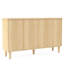 Buffet 59,74 "moderne en noyer avec rangement