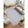 Tapis rectangulaire gris clair Marut