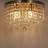 15" 5-light Glam Crystal Flush Mount Chandelier-2075774387