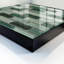 Key storage cabinet, Opens to the left, 30x30x5, White, Greens and turquoises in a modern pattern, 