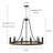 Adriana 12-Light Dimmable Steel Wagon Wheel Chandelier with Sloped Ceiling Adapter-1536916136