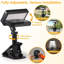 Éclairage de sécurité d'extérieur à DEL à pince, double charge solaire et USB, capteur de mouvement avec télécommande, 3 températures de couleur, tête de lampe réglable à 360 °, paquet de 1-439011663