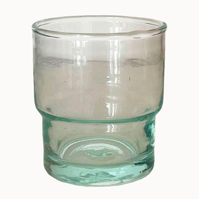 Verres à colonne marocains soufflés à la main | Ensemble de deux