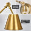 Lampe murale Beldane 18 Vintage Industrial
