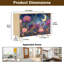 Buffet Buffet avec rangement Mystical Floral Galaxy Crescent Moon avec 2 portes pour le salon et la cuisine