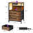 Kohaku 23” 2-Drawer End Table with USB Port and Touch Control, Nightstand with LED Light