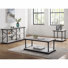 Ensemble de tables basses en acier bleu 47,25 po Kiven