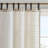 50x84" Plaid Tab Top Curtain Panel with Fleece Lining