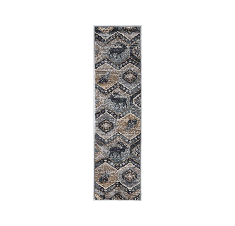 Tapis d'intérieur tissé à la machine Seafoam