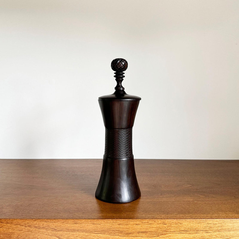 Ebony Wood Collection Wood Jar