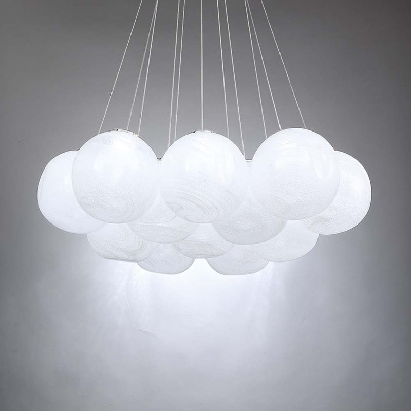 Lustre en globe 12 lumières Cosmic Glass