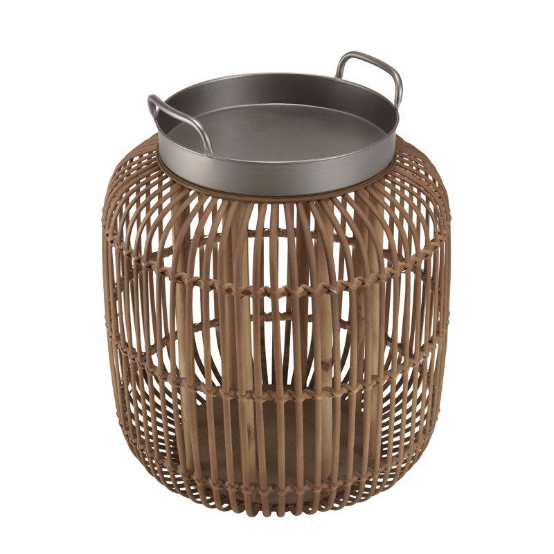 Seguis Tray Top Drum End Table