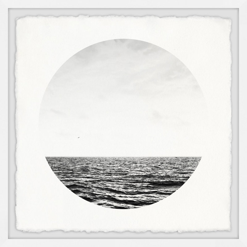 «Dark and Open Ocean» - Impression sur papier encadré, H 18 po x l 18 po x P 1,5 po