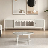 Ensemble de meuble télé et table basse de style rétro américain