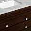 Ensemble de meuble-lavabo simple 30 po avec armoire en chocolat et comptoir en marbre Carrara-1794809450-1811490143