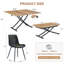 Ensemble de table de salle à manger 5 pièces-809597407-809597404