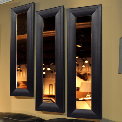 Niami Flat Leather Wall Mirror