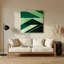 Art mural rigide en métal vert 43-999125291