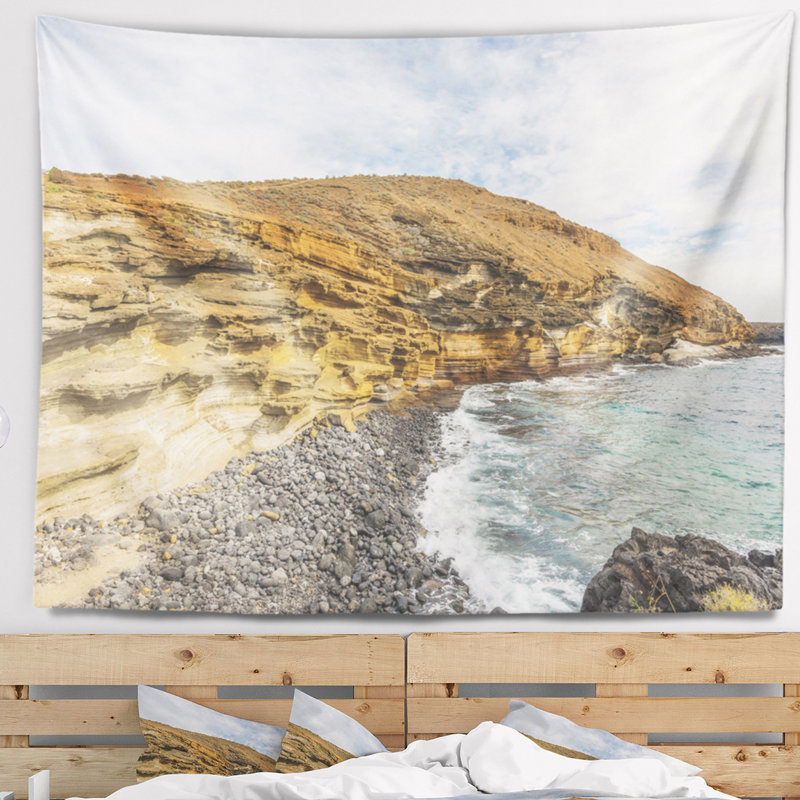 La péninsule de mer shore au-delà du tapisserie horizon, H 32 po x l 39 po
