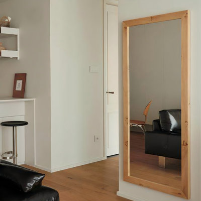 Miroirs rectangulaires pleine longueur en bois manufacturé