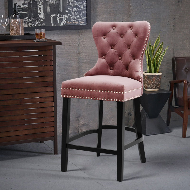 Julie 67cm Bar Stool, Hot Pink