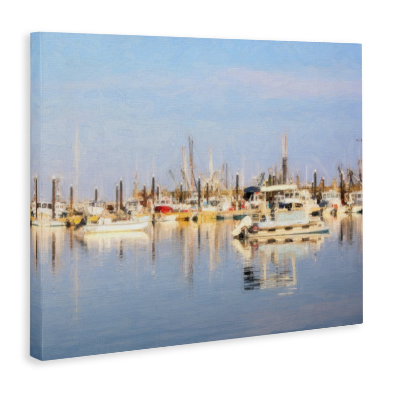 Art mural sur toile «Marina» par Graffi * Tee, H 24 po x l 30 po