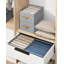 Organisateur de garde-robe pliable pour vêtements, lot de 4 garde-robes en tissu avec poignées, séparateurs de tablettes peu encombrants pour pantalons, jeans, chandails, t-shirts et plus encore-1333047396-1333047399