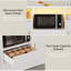 47.2" Kitchen Island with Storage, Power Outlet & LED Lights-1104555067
