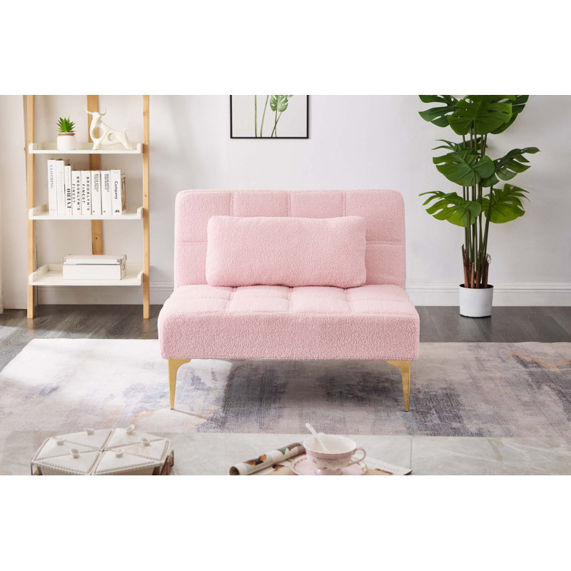 Tissu convertible futon avec pieds en métal