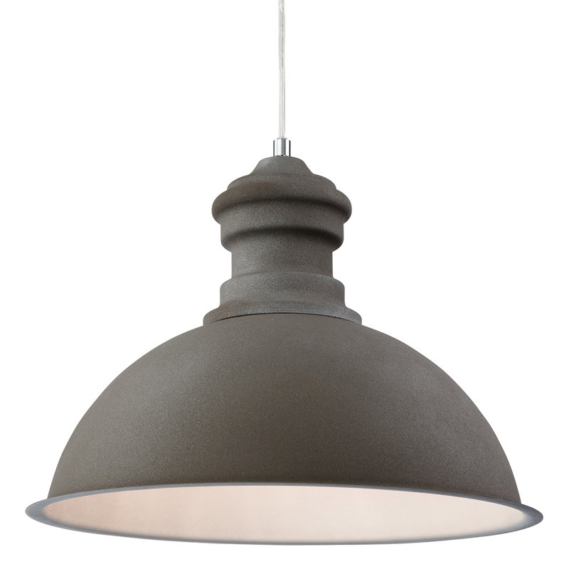 1 - Light Dome Pendant, Concrete
